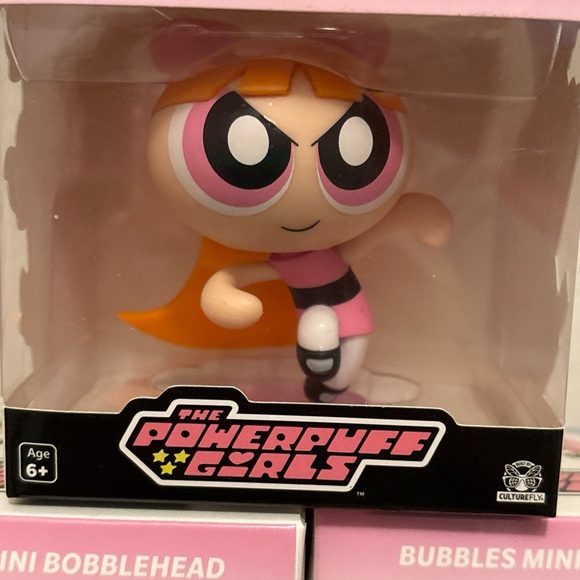 Powerpuff Girls Mini Bobbleheads Set Blossom, Bubbles & Buttercup Culturefly NEW - Picture 2 of 6